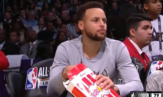 爆米花达人库里:热火的爆米花最佳 76人的最难吃