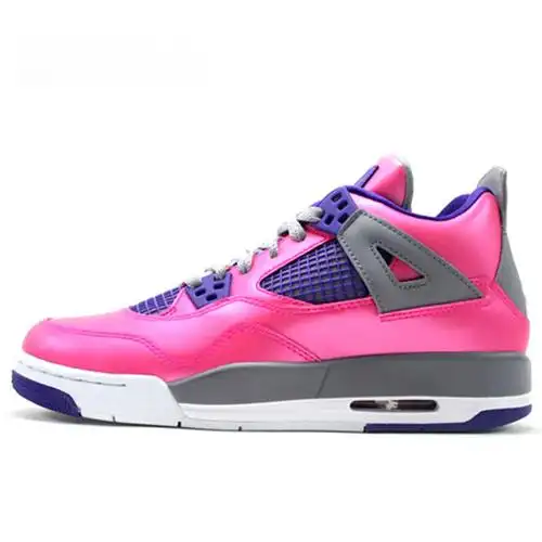airjordanivgs乔aj4亮粉紫珍珠粉篮球鞋女487724607