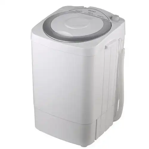 家庭4570公斤单桶单缸迷你洗衣机半自动洗脱两用宿舍家用蓝色uv紫光