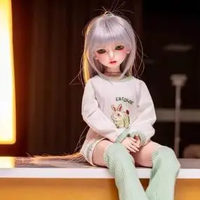 小型二次元娃娃bjd人偶迷你可动硅胶动漫等身软体手办萝莉玩偶