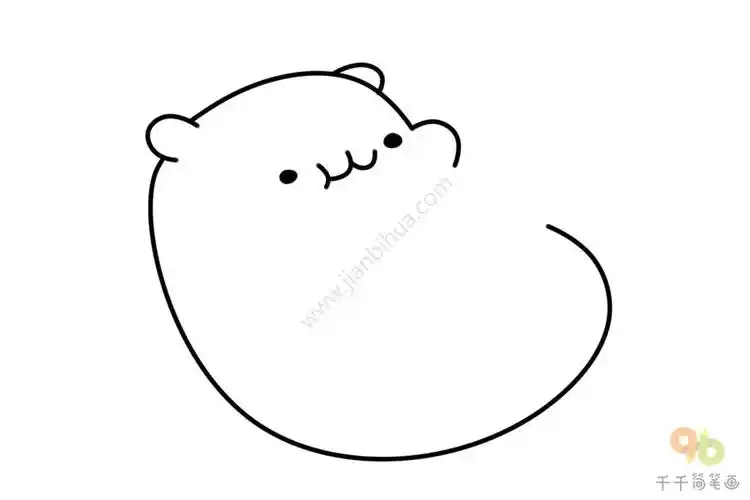 黄金仓鼠简笔画教程