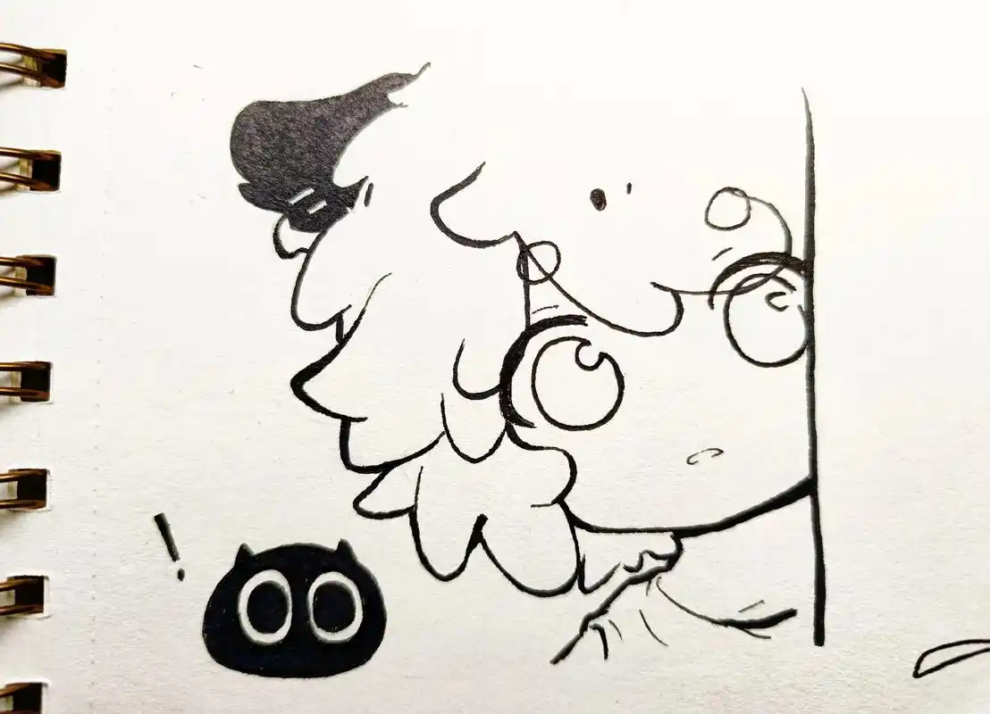 罗小黑 #手残 #临摹 #儿童简笔画 救命 为什么越画越水 - 抖音