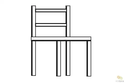 立体椅子简笔画