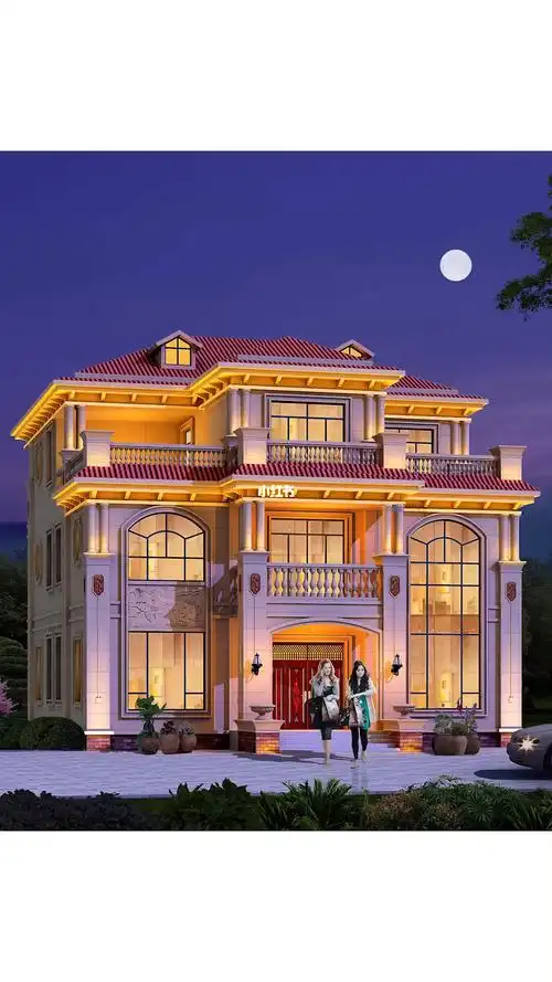 三层农村自建别墅好看大气