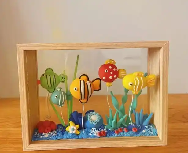 粘土童画神秘的海底世界