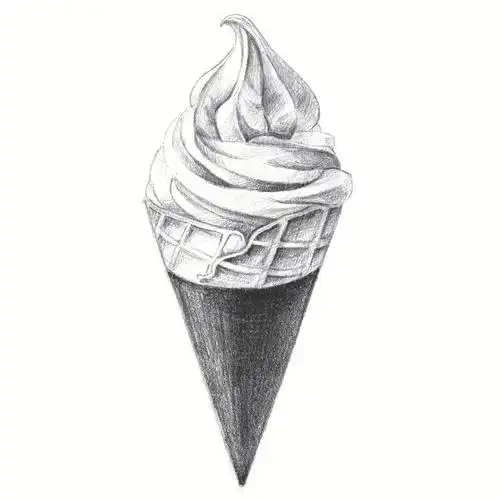 零基础素描-使用铅笔类型:hb  4b-第一步:用hb铅笔画出两个圆锥体