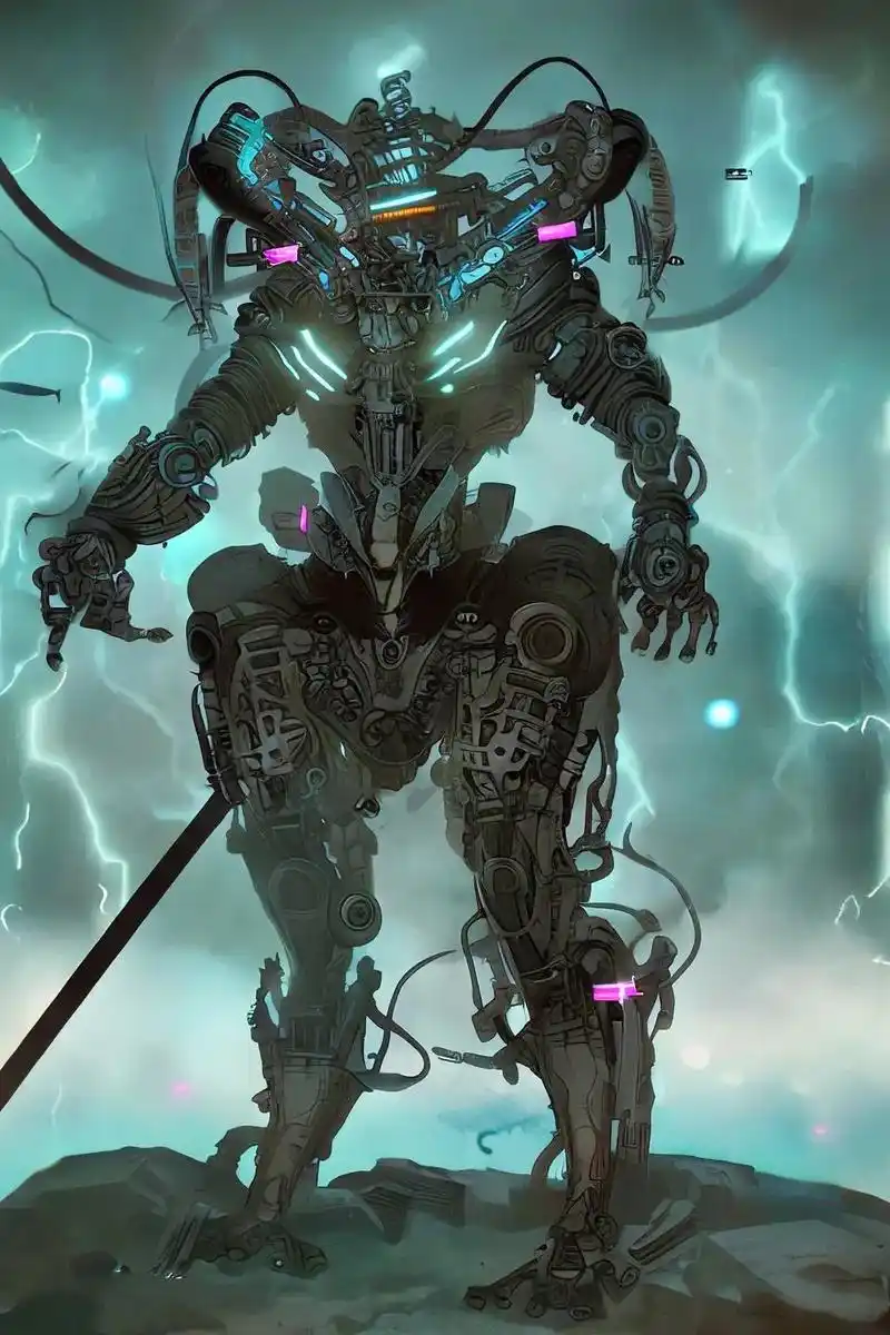 超现实主义赛博朋克孙悟空.#壁纸  #欢迎取图 #暗黑系 # - 抖音