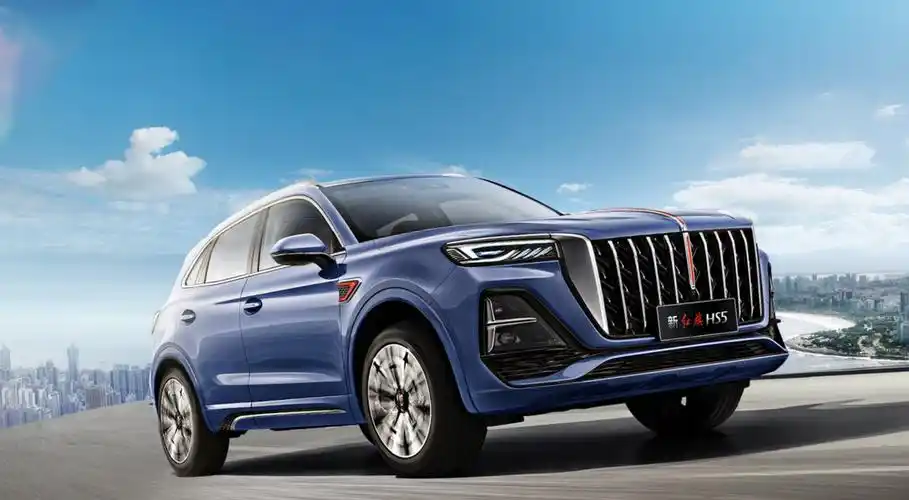 红旗hs7phev实车图曝光一汽红旗加快新能源转型