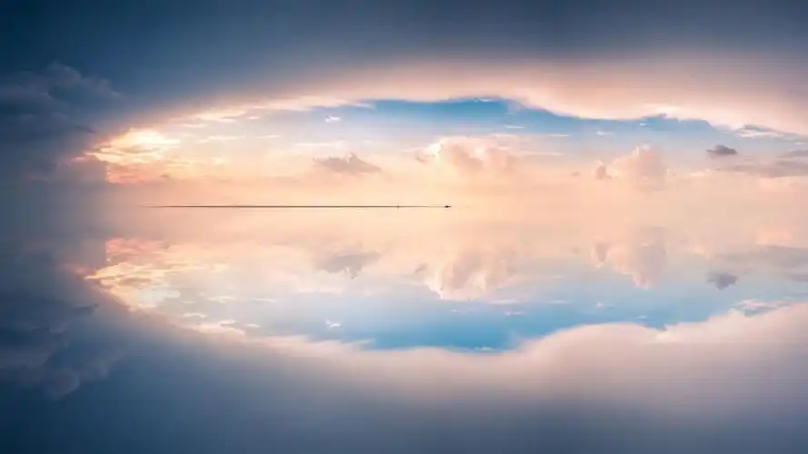 天空之境唯美倒影风景壁纸图片