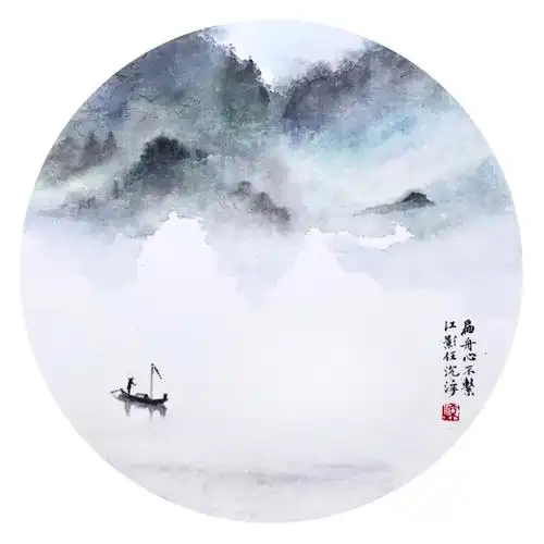 烟雨江南--陈惊诗意山水画