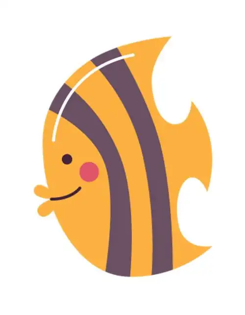 手绘卡通鱼素材图片