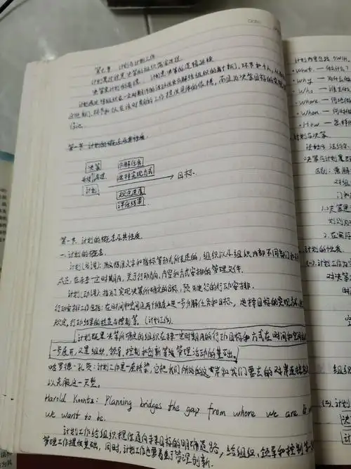 【学习笔记】管理学 第七章 计划与计划工作.