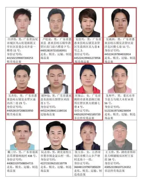紧急扩散潮汕这92人被通缉举报奖励5万元