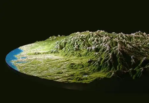 地形地貌沙盘一般是由山地,丘陵,盆地,高原,平原,水系6大块组合而来