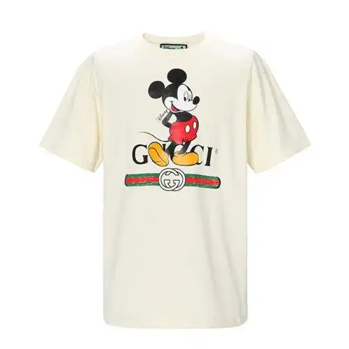gucci/古驰 男装 男士t恤 男士短袖t恤 迪士尼 disney 白色 米奇 男女