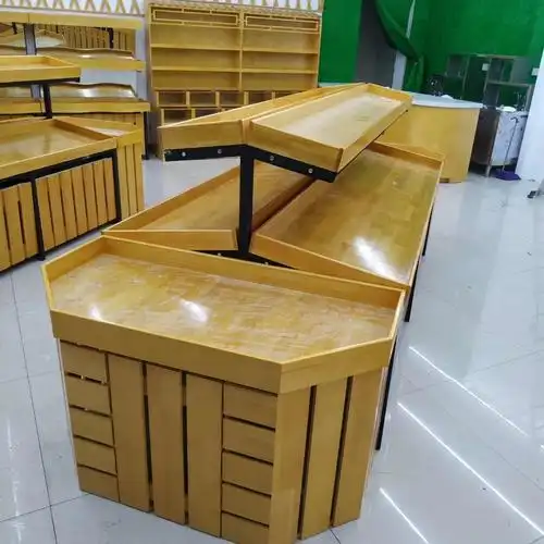 水果架子定制水果店货架展示架超市生鲜高档百果园水果货架中岛柜