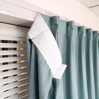 简易魔术贴免打孔自粘窗纱透光不透人遮光防晒窗帘阳台飘窗纱帘
