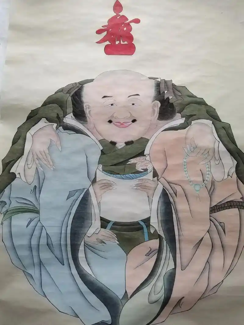 《一团和气图》画于明宪宗即位的第1年,画幅借用东晋陶渊明,和 - 抖音