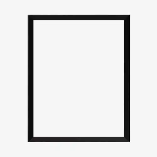 黑白线描相框设计素材【免抠元素png】-90设计网