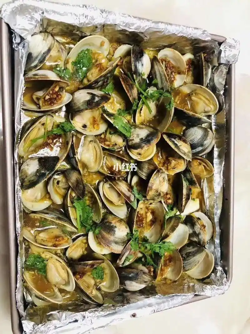 烤白贝,在家做美食