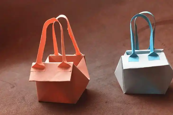 手工diy时尚手提包折纸步骤详解附视频儿童手工折纸包包手提包折纸