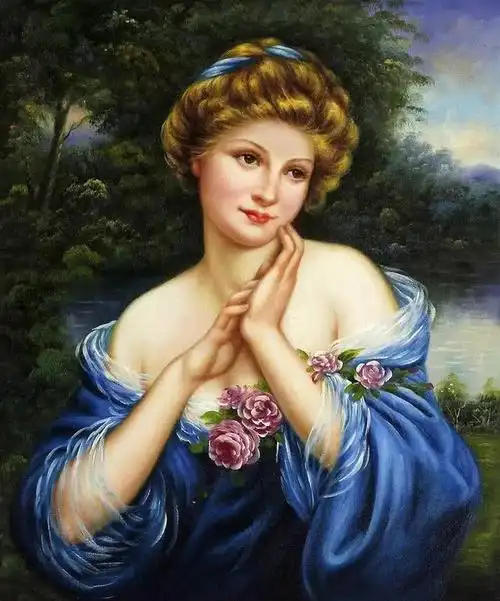 中国表现主义油画的特征婀娜多姿的古典人物油画欣赏令人怦然心动