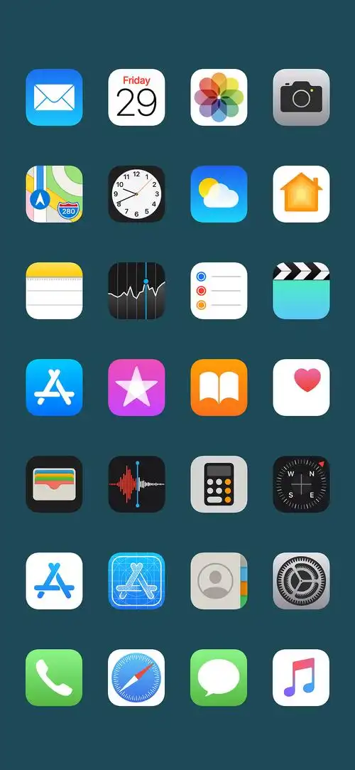 ios13桌面图标临摹附源文件