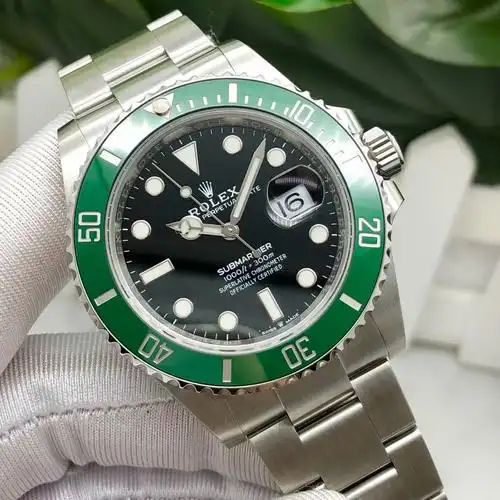 【99新未使用】劳力士手表男潜航者系列新款绿水鬼机械表126610