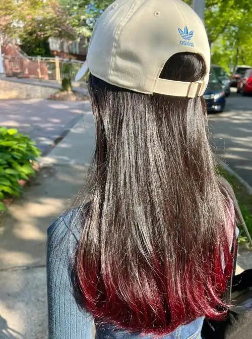 小白diy漂染发尾