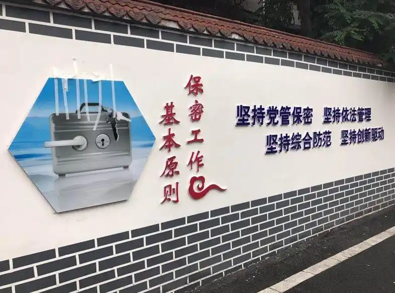 宣传画,设立安全保密文化长廊,橱窗,张贴标语,横幅,悬挂海报,宣传画