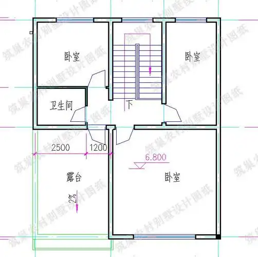 9×11米三层农村自建房,带车库,简单大气,造价25万,适合农村自建