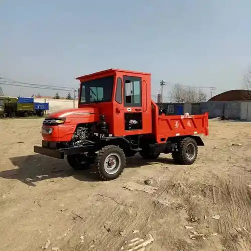 圣成四驱农用车工程运输山地载重四轮柴油运输翻斗拖拉机图片