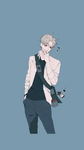 韩国人气画师 inplick的作品 男头 壁纸 头像