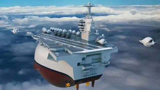 世界上最大的航母,世界的航母(排水量高达112000吨)