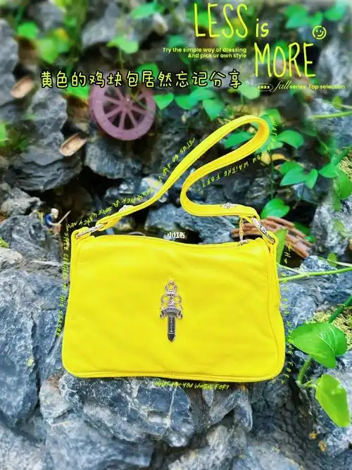 chrome hearts克罗心7815明黄鸡块包99水桶包