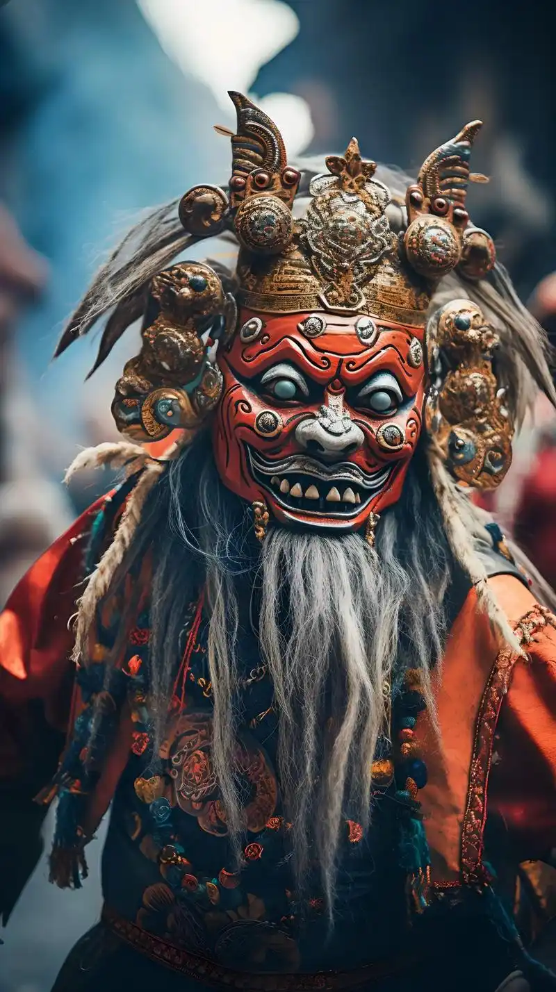 "戴上面具是神,摘下面具是人"