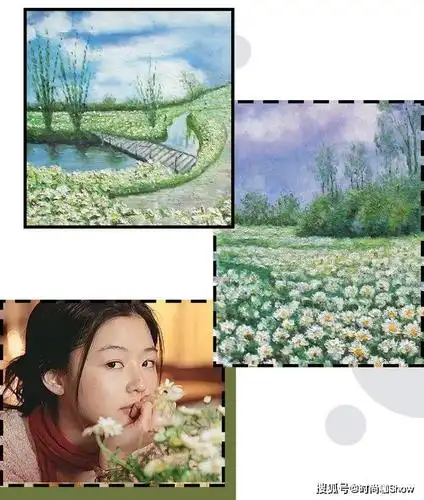 电影女主是一个画家,她真的超爱雏菊的,写生作品里都能看到雏菊的身影