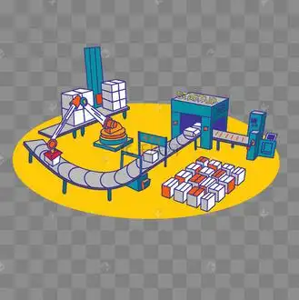 工厂车间生产线png