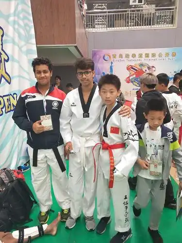 互动吧-中韩跆拳道暑期训练营火爆进行中