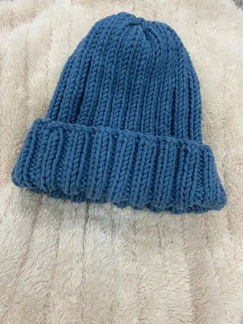 双元宝帽子织好啦