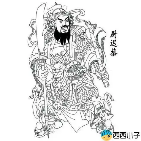 门神简笔画简单又漂亮门神简笔画简单又漂亮一对
