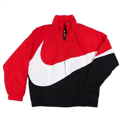 nike耐克 黑白红钩子大logo梭织防风夹克外套 ar3133-657-451-010