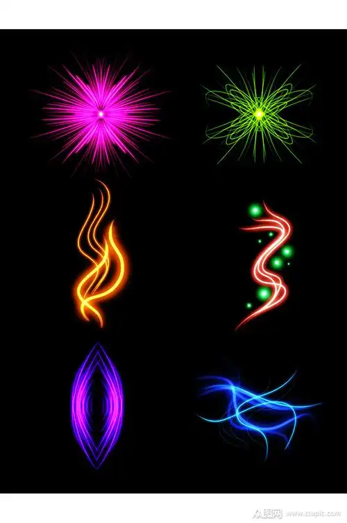 绚丽酷炫光效光晕元素素材