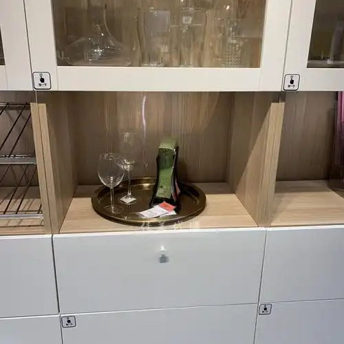 宜家正品代购ikea贝达玻璃门储物组合家用储物酒柜展示柜