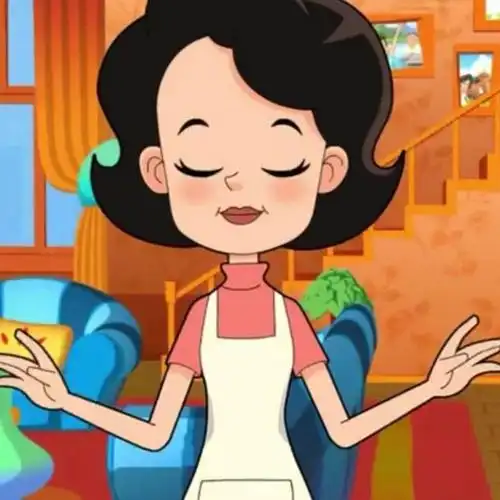 围裙妈妈的脸简笔画