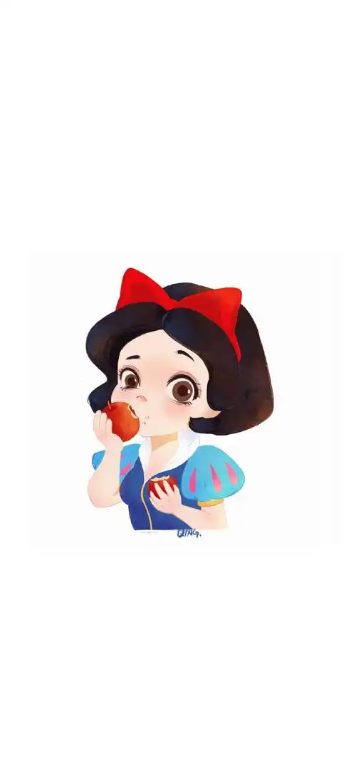 迪士尼公主q版形象高清手机壁纸