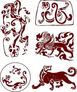 权力的象征图案中国传统图腾图案照片