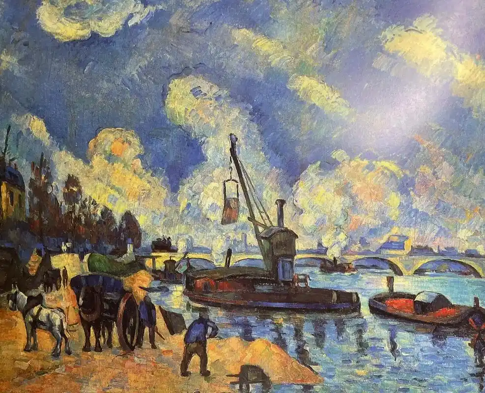 现代艺术之父塞尚作品欣赏#美术鉴赏 #质感油画 #油画 #带 - 抖音