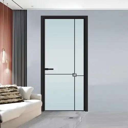 金威门窗卫生间门厨房门玻璃门家用钛镁合金厕所门极简窄边框门