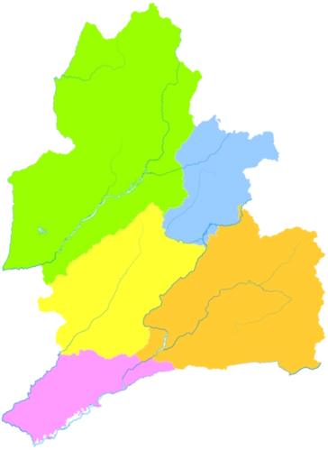 德宏傣族景颇族自治州行政区划图 瑞丽市 芒市 梁河县 盈江县 陇川县